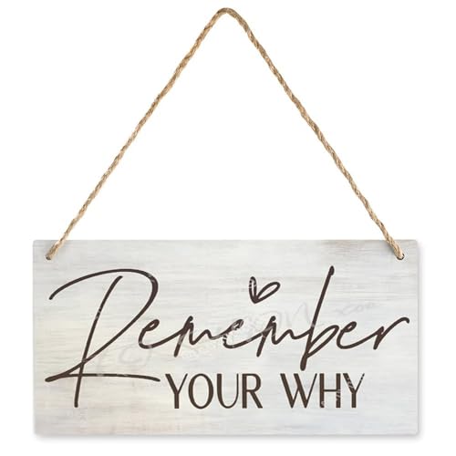 Decor For Home Office Remember Your Why Sign Inspirational Quotes