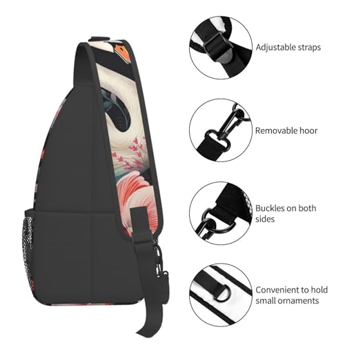 Bolso Cruzado para Hombre Tipo Bandolera con Diseño Floral miniatura 5