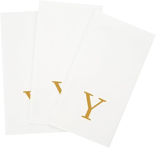 Miniatura 469 de Luxenap - Toallas de invitados de 15.8 x 7.9 pulgadas, 50 toallas de mano con letras plateadas, letra "P", fuente Sans Serif, servilletas de papel