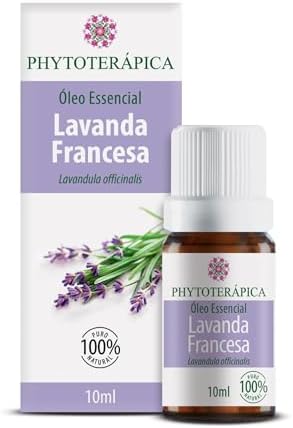 Óleo Essencial de Lavanda Francesa 10ml - Aroma Equilibrante - Fó...