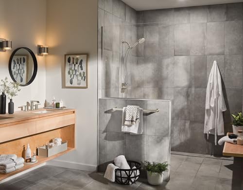 Moen Hydro Energetix High Pressure Shower Head with Handheld Sprayer, 8 Handheld Shower Head Spray Settings, Spot Resist Brushed Nickel Finish, 200H0SRN - image 3