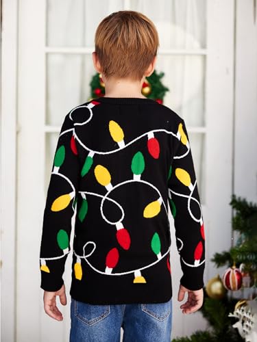 Image of BesserBay Unisex Kids Ugly Christmas Sweater Funny Tacky Knit Winter Pullover 4-14 Years