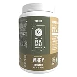 Pounamu Vanilla Whey Protein Isolate Powder, 24g Protein, 6.3g BCAAs, 3.4g Leucine | New Zealand Fre