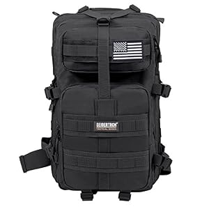 Seibertron Falcon Tactical Military Backpack Compact Attack for Hiking Travel Trekking Bag Tactical Bag Assault Backpack Military Camping Pack Outdoor Daypacks