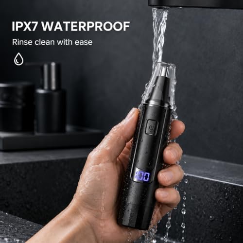 Nose Hair Trimmers Rechargeable Ear and Nose Trimme for Men，Black — 사진 2