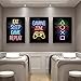 Impression d'art sur toile Gaming Gamer Citations Affiche Jeu Playstation Toile Peintures pour Garçons Chambre Décor À La Maison 40x60cmx3pcs sans cadre