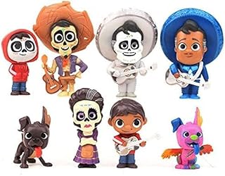 Coco Movie Character Colletion Miguel Hector Dante Imelda Pepita Action Figure Toys-9cm-8pack