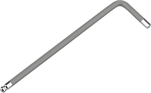 Llave Allen de llave hexagonal de extremo de bola de 0.059 in, llave hexagonal interna, herramienta de reparación de acero S2 de brazo largo en