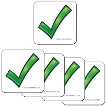StoreSMART Checkmark Magnet - 1 1/4" Square - 20-Pack - CHECK125-20