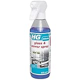  HG - Spray para Cristal y Espejo (500 ml) - es un Limpiador de Cristal sin Rayas para Eliminar la Grasa y la Suciedad de Forma rápida y Sencilla.