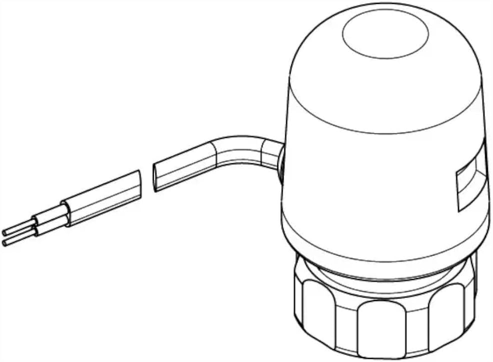 Diagram of Uponor Thermal Actuator with cable