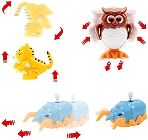 Nunki Toy Wind Up Toy,16 Pack Assorted Clockwork Toy Set(Contents and Color May Vary), Wind Up Animal Party Favors Toy Great Gift for Boys Girls Kids Toddlers