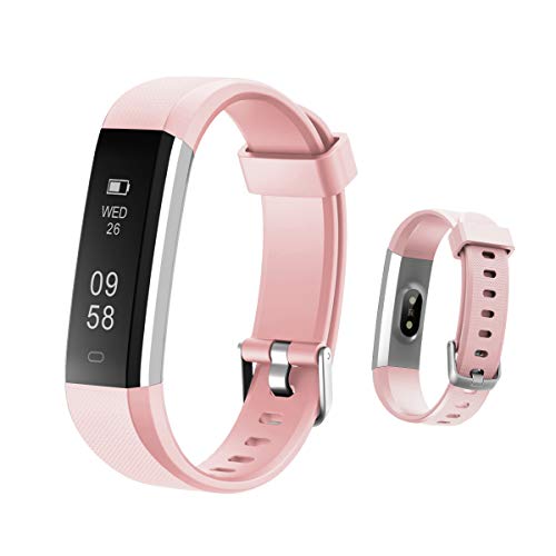 HOTSO Reloj Inteligente, C�modo Smartwatch Pulsera Deportiva con Pantalla T�ctil para Diferente Mu�ecas Correa Longitud Ajustable IP67 Sumergible - Rosa