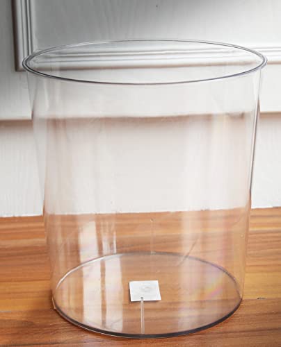 Freetex Clear Small Trash Can Wastebasket 1.5 Gallon Plastic Garbage Can Container Bin For Bathroom, Kitchen, Office, Bedroom, Home And Dorm Room Essentials (1.5 Gallons, Clear) #TOP1
