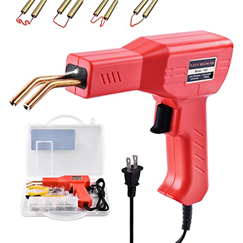 Wrdlosy Plastic Welder, Multipurpose Fit, Plastic Welding Kit, Quick Operation, Plastic Repair Welder Kit, More Comfortable Portable, Hot Stapler, An Ideal DIY Tool