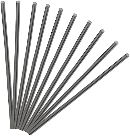 Fielect 1.5mm Carbon Fiber Rod for RC Airplane Matte Pole Length 400mm 15.7 inch 10pcs