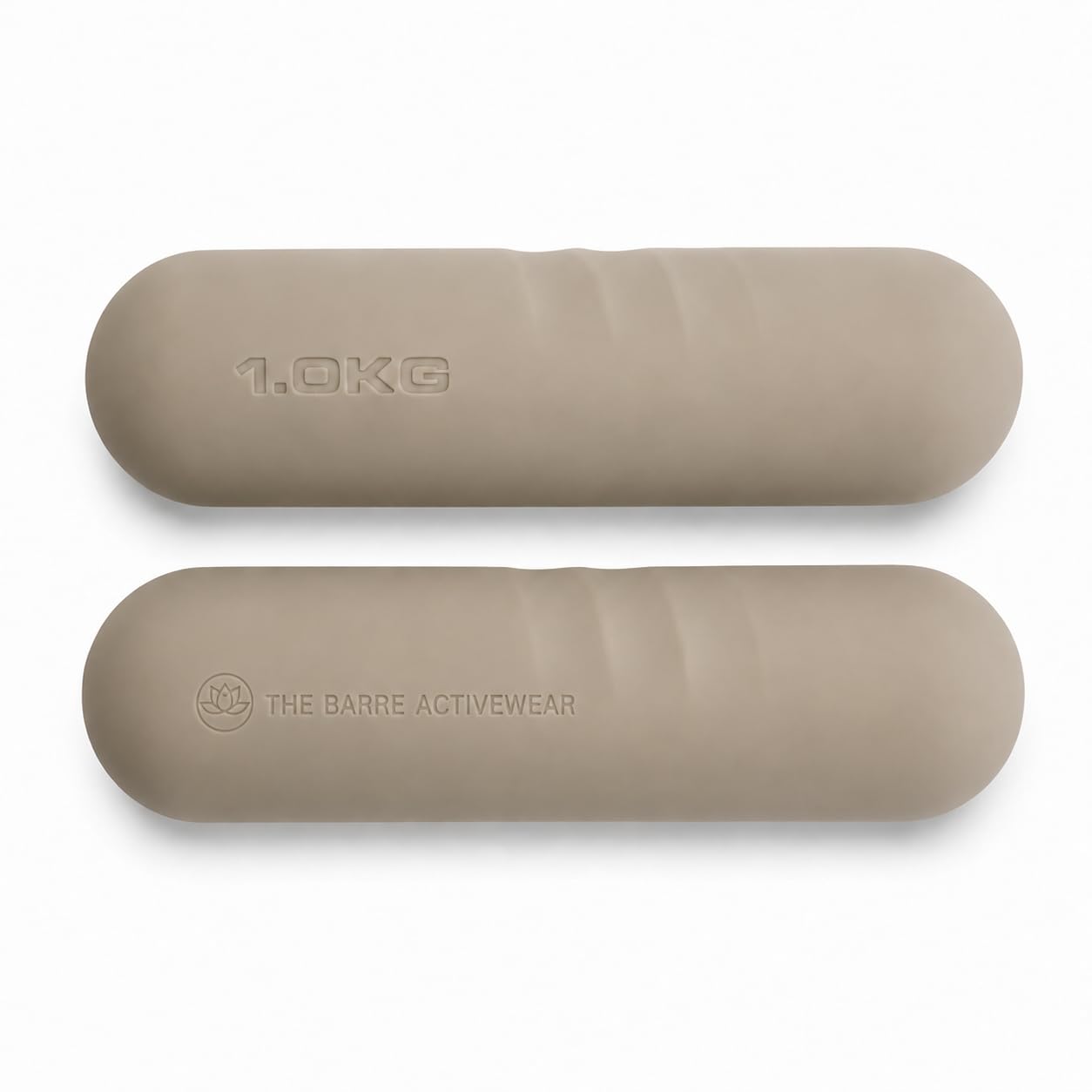Haltères en Silicone pour Pilates et Yoga – Lot de 2 x 1 kg, Poids Doux et Confortables pour Fitness, Renforcement Musculaire et Entraînement.