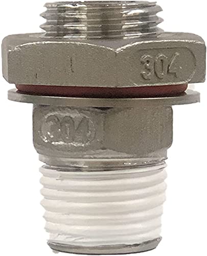 HomeBrewStuff 1/2" Stainless Steel Valve Weldless Bulkhead For Home Brew Kettle