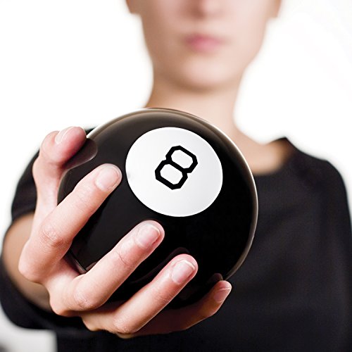 Global Gizmos 50970 Magic Eight 8 Ball Kinder Erwachsene Familienspaß Zuhause Büro Frage & Antwort Spiel