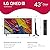 LG 43-Inch Class QNED AI 4K QNED82A Series Smart TV w/AI Sound, HDR10, 4K Super Upscaling, Filmmaker Mode, Wow Orchestra, Alexa Built-in (43QNED82AUA, 2025)