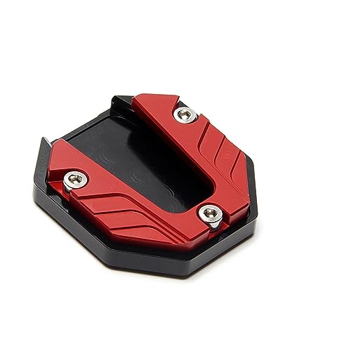 Plaque de support de béquille de moto anti-dérapante avec base élargie