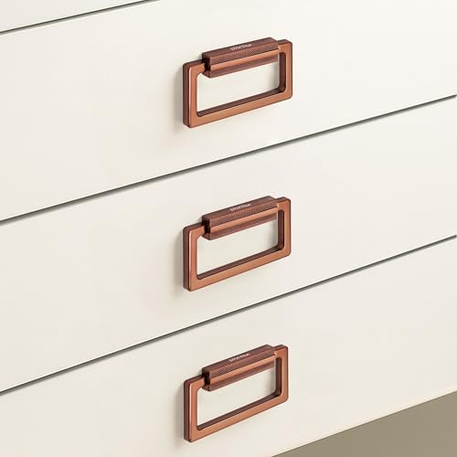 Image of Plantex Rajwadi Drawer Kadi /Drawer Handle /Kadi for Drawers /Pull-Push Kadi for Home /Office Cabinet - Pack of 3 (Rose Gold)