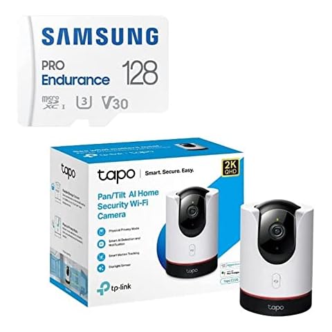 TP-Link Tapo C225 2K Security Camera with 128GB Card Cover