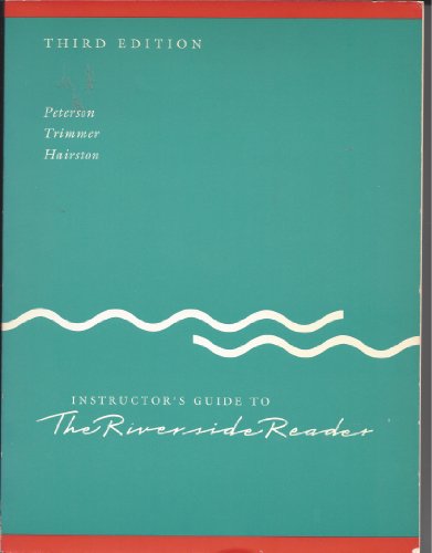 Riverside Reader 3e Instructors Manualns 0395527074 Book Cover