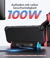 SiWiQU Switch 2 TV Dock - 1000Mbit Ethernet Adapter Dockingstation Kompatibel mit Nintendo Switch2 Charge and Play, Portable Switch 2 Ladestation mit 4K 2 USB Typ C HDMI (Packung mit 2) – Ansicht 7