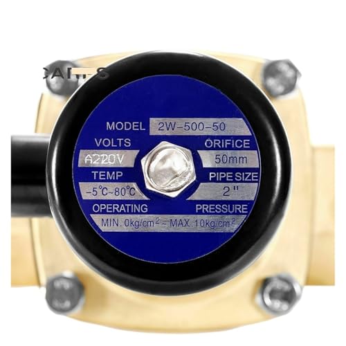 1, 5 Zoll 2 Zoll 2- Wege- Magnetventil 230 V 12 V 120 V 24 V Normalerweise Geschlossenes Elektrisches Wasser- Luftventil(1- 1/ 2″, NPT_24VAC)-6
