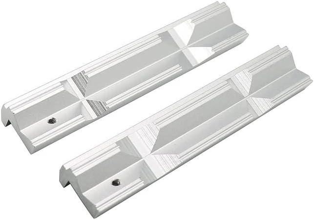 2PCS/Set 4 Inch Or 6 Inch CNC Milling Steel Vise Hard Jaw Fixture V-Type Jaw Aluminum Alloy Milling Kit (2PCS 150MM(6"))