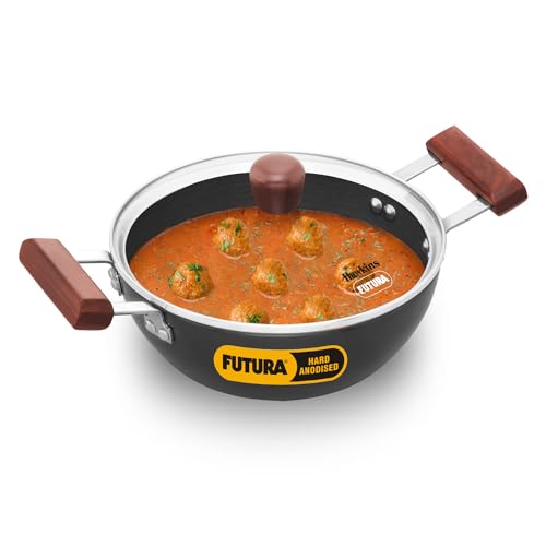 Hawkins Futura 2 Litre Deep Kadhai, Induction Deep Fry Pan, Hard Anodised Kadai with Glass Lid, Black (IAK20G) (B0CTMWRFKG) Amazon Price History, Amazon Price Tracker