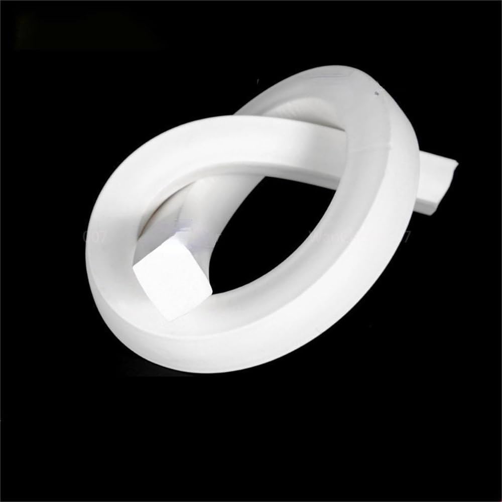 Anyaciy One Color Rubber Foam Seal 5Meters Doors Windows Gasket Trim Seal Silicone Strip, Foamed Rubber, White Square Sponge 1 Piece(3X20mm)