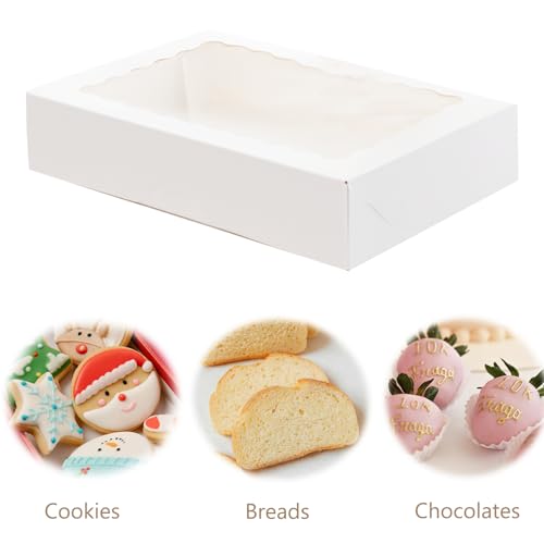 Cookie Boxes with Window 20-Pack – No Assembly Needed, Durable & Elegant Packaging for Fresh Baked Goods - Image 5