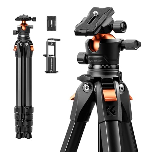 カメラ三脚K&F CONCEPT コンパクト162ｃｍ