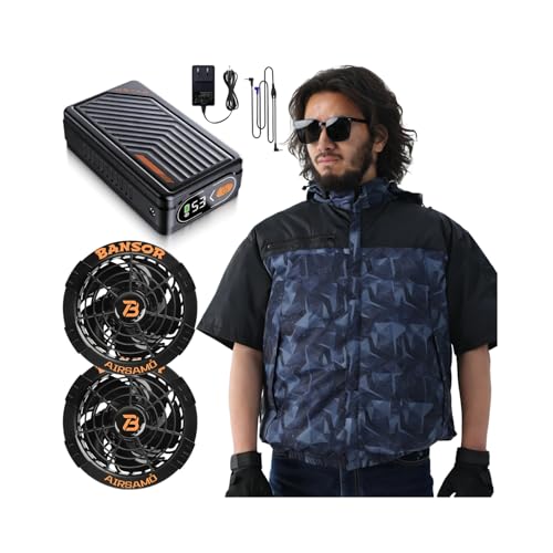 [Daonaca] �y2026�ĐV�o�� 53V�����o�́z ��ƕ� ���� 46500mAh�o�b�e���[ �t�@���t����ƕ� �t�@���o�b�e���[�Z�b�g ��ƒ� 7�i�K���ʒ��� 2��ދ쓮���[�h PSE�F�؍� �M���Ǒ΍� [���{�����u�����h���K�i]