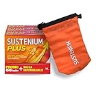Sustenium Plus è un integratore alimentare energizzante a base di aminoacidi specifici, vitamine e minerali. Per l'energia fisica e mentale. Tripack 66 bustine + Sacca Impermeabile