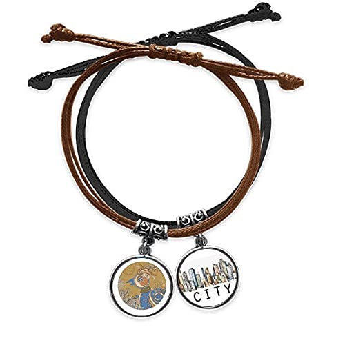Bracelet Ukiyo-e ajustable en cuir Sidi pour remplacer les bijoux rigides inconfortables