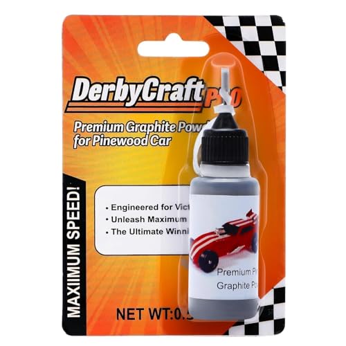 DerbyCraftPro Graphite Powder Lubricant 0.5oz Powdered Graphite for Locks