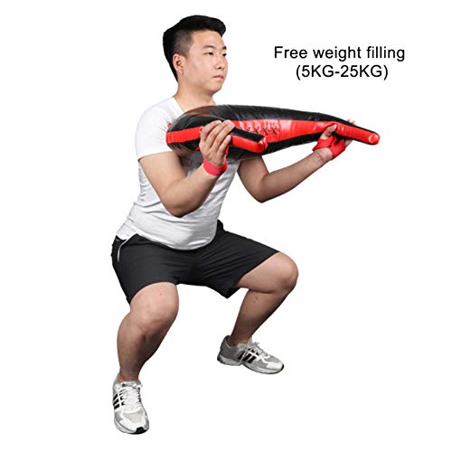 niyin204 Power Sandbags 5-20KG Bulgarian Bag - PU Leather Durable Empty Boxing Sandbag Idéal pour La Musculation | Fitness | Entraînement | Crossfit | Exercice D'entraînement Physique Rempli – Image 5
