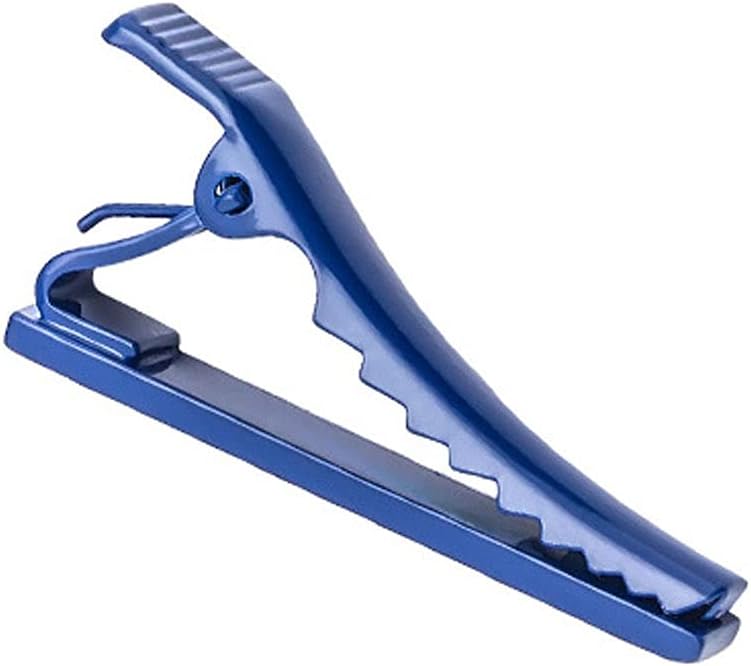 Blue Metal Collar Clip Men's Business Casual Tie Pin Tie Clip Men's Clothing Decoration Accessories