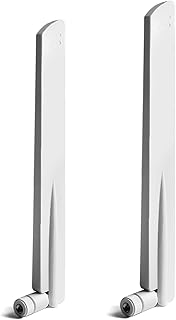 Wodgreat 4G LTE Antenna SMA 10dBi (Pack of 2) Omnidirectional SMA Antenna 4G Antenna 22 cm Compatible with Mobile Phone 4G Mobile Router IP Camera Huawei B525, B612, B593, Vodafone, Zte mf286 - White