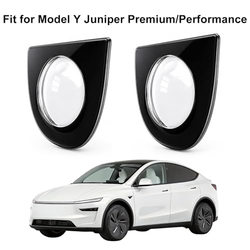 2 unidades: Protectores de lente de cámara delantera y trasera para Tesla Model Y Juniper Premium/Performance (desde marzo de 2025), protectores transparentes resistentes a rayaduras e impermeables miniatura 3