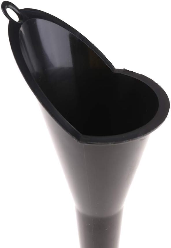 Large Black Auto Engine Oil Petrol Change Funnel – 28cm Multi-Function Plastic Long Stem Funnel for Cars, Motorcycles,ATVs,and Boats,Ideal for Refilling Petrol, Diesel, Gasoline, Kerosene, and Liquids