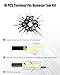 4Pcs Electrical Disconnect Pliers for Cars, Automotive Electrical Connector Removal Tool with 18Pcs Terminal Pin Removal Tool, Connector Separator and Hose Clamp Pliers in Storage Box