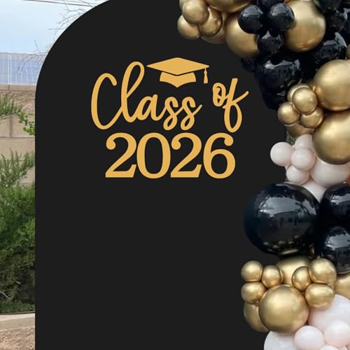 Class of 2026 Decal Sign for Balloon Arch - Graduation Decor for 2026 Grad Party Congrats Grad Party Class of 2026 Event Planner Vinyl Decal