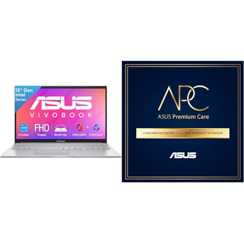 Image of ASUS Vivobook 15, Intel Core i3 13th Gen 1315U, 12GB RAM, 512GB SSD, FHD 15.6 inch, Windows 11, Office Home 2024ASUS 2 Year Brand Warranty Extension