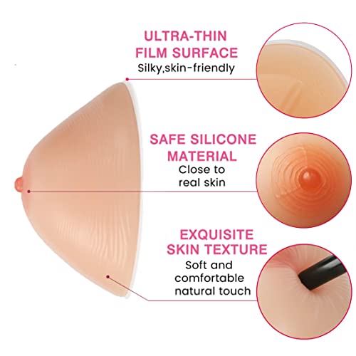 Image of Silicone Breast Cancer Prosthesis Teardrop Bra Pad