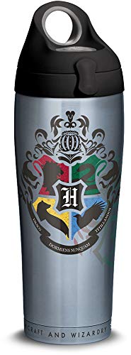 Tervis Harry Potter-Hogwarts Alumni Stainless Steel Insulated Tumbler with Lid, 24 oz Water Bottle, Silver