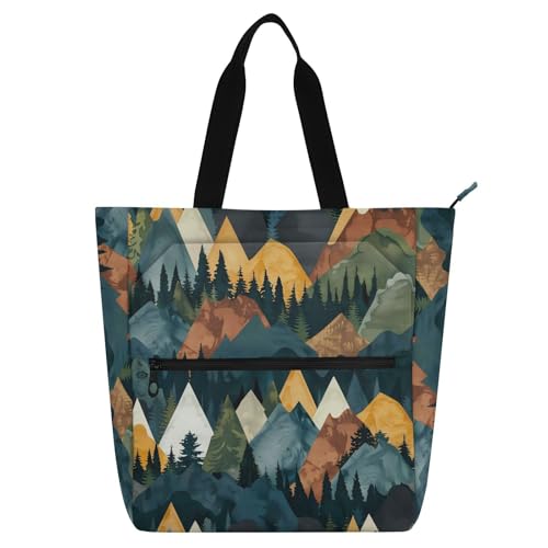 Bolsa de biblioteca con cremallera y compartimentos para guardar libros